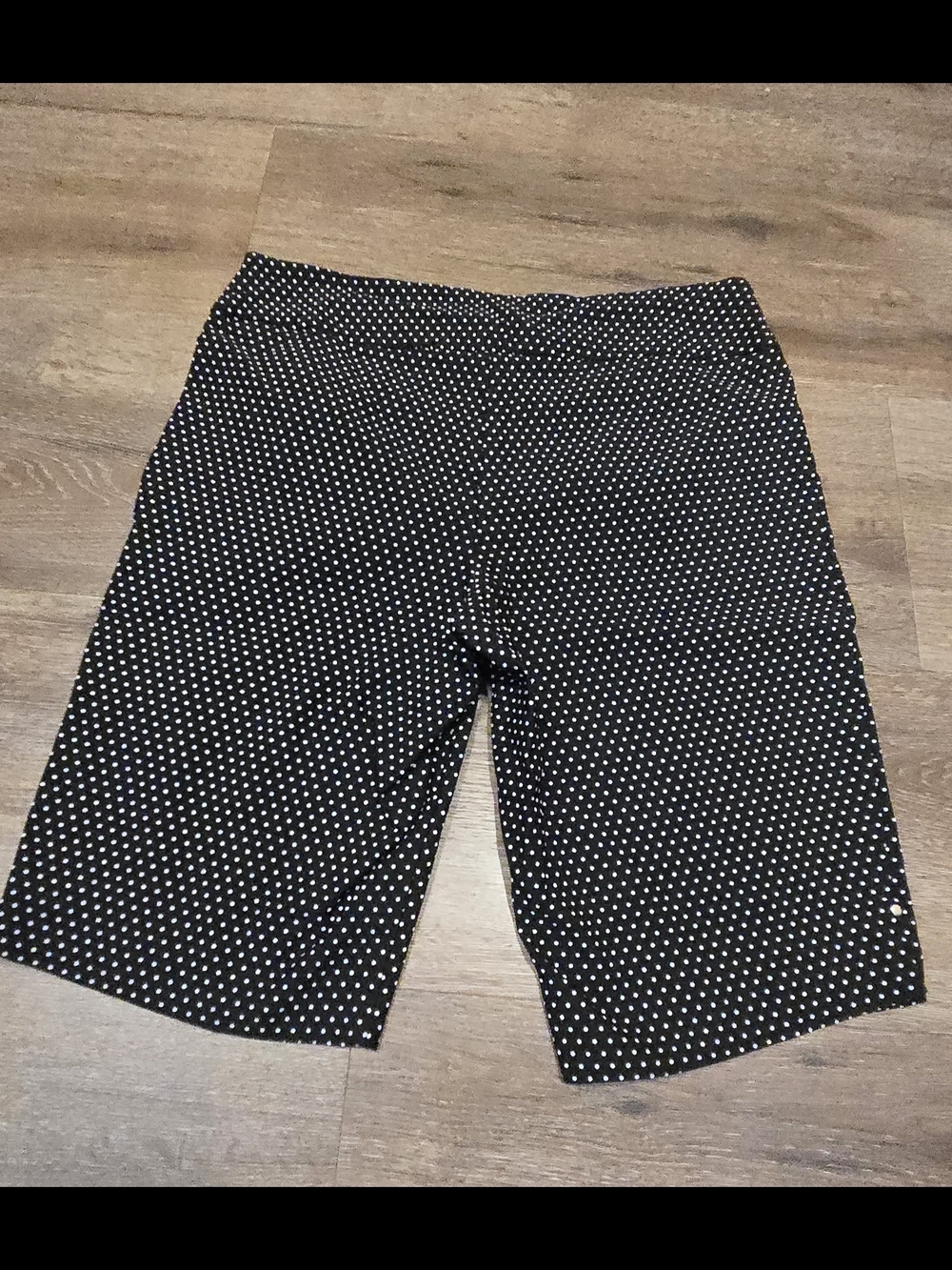 S.C. & Co. Black & White Polka Dot Shorts - Picture 7 of 7